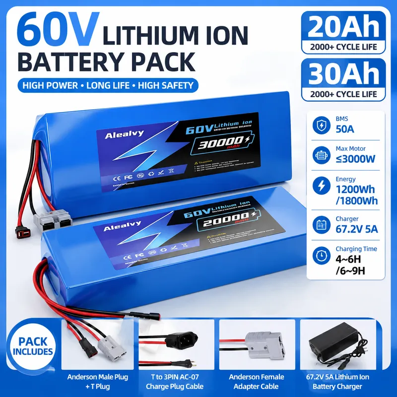 60V 30Ah Electric Scooter Battery - Akumulator litowy 60V 20AH 30AH 21700