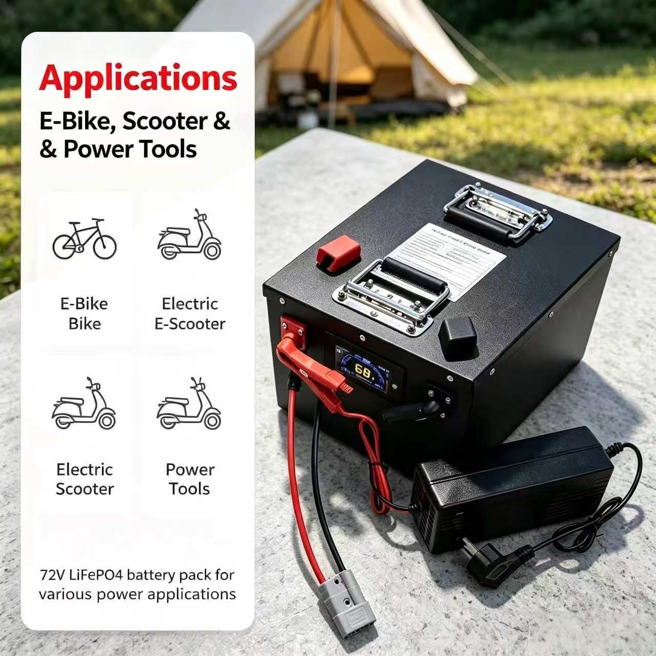 Akumulator litowo-żelazowo-fos – 72V 60Ah Lifepo4 Battery Pack recenzja i cena